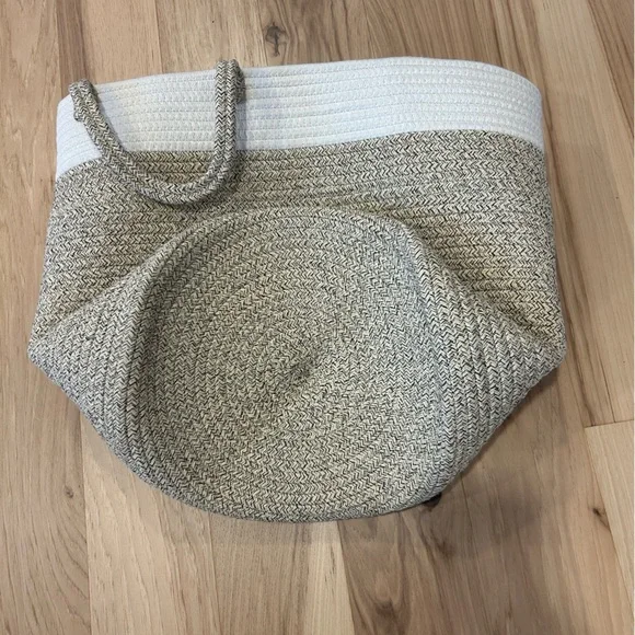 100% Cotton Rope Storage Basket with Handles - Picture 5 of 5